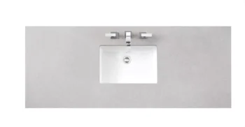 Addison 60" Single Vanity, Glossy White w/ 3 CM Eternal Serena Top - Image 5
