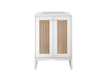 Chianti 24" Single Vanity Cabinet, Glossy White, Brushed Nickel - Image 2