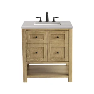 Breckenridge 30″ Single Vanity, Light Natural Oak w/ 3 CM Eternal Serena Top