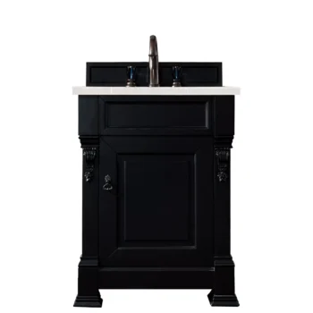 Brookfield 26" Single Vanity, Antique Black w/ 3 CM Eternal Serena Quartz Top