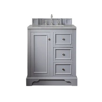 De Soto 30" Single Vanity, Silver Gray w/ 3 CM Eternal Serena Quartz Top