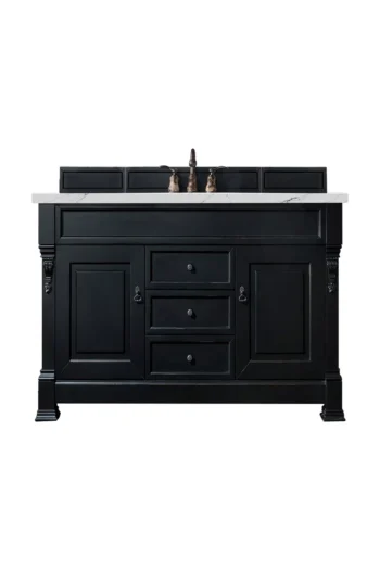Brookfield 60" Single Vanity, Antique Black w/ 3 CM Ethereal Noctis Quartz Top