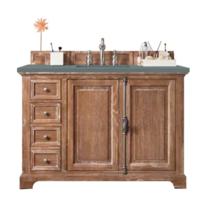 Providence 48″ Single Vanity, Driftwood w/ 3 CM Cala Blue Quartz Top