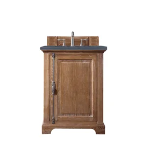 Providence 26″ Single Vanity, Driftwood w/ 3 CM Charcoal Soapstone Quartz Top