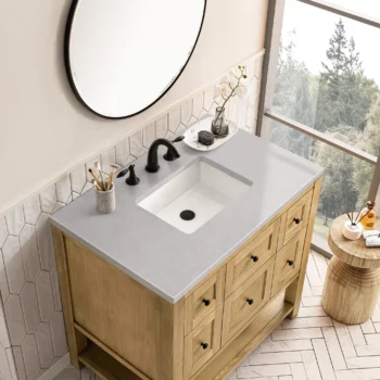 Breckenridge 36" Single Vanity, Light Natural Oak w/ 3 CM Eternal Serena Top - Image 5