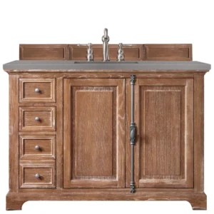 Providence 48″ Single Vanity, Driftwood w/ 3 CM Grey Expo Quartz Top