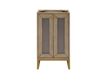 Chianti 20" Single Vanity Cabinet, Whitewashed Walnut, Radiant Gold - Image 2