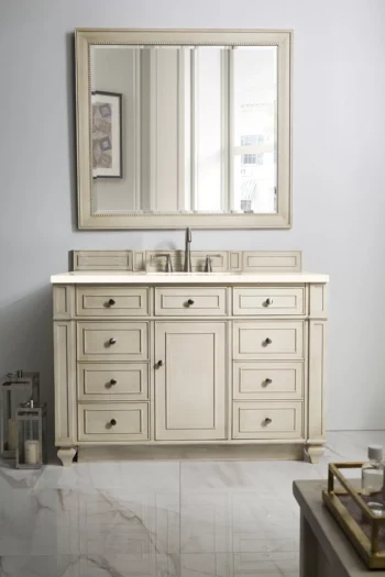 Bristol 48" Single Vanity, Vintage Vanilla w/ 3 CM Eternal Marfil Quartz Top - Image 2