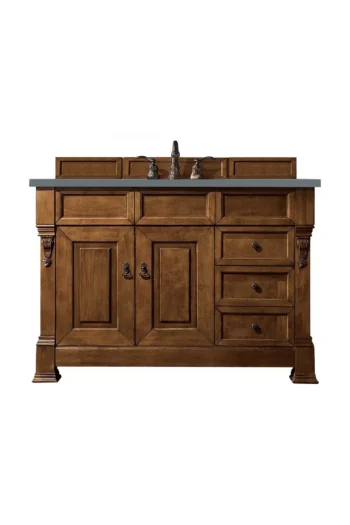 Brookfield 48" Single Vanity, Country Oak w/ 3 CM Cala Blue Quartz Top