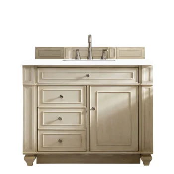 Bristol 36" Single Vanity, Vintage Vanilla w/ 3 CM White Zeus Quartz Top