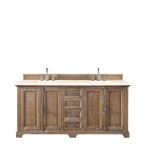 Providence 72″ Double Vanity, Driftwood w/ 3 CM Eternal Marfil Quartz Top