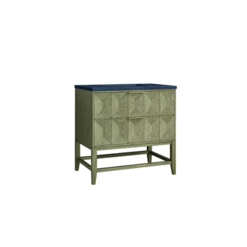 Emmeline 36" Single Vanity, Pebble Oak w/ 3 CM Charcoal Soapstone Top - Image 6