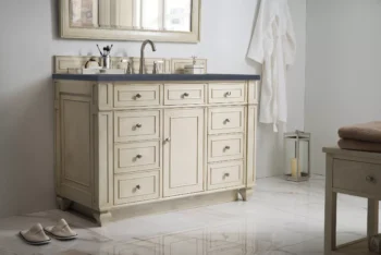 Bristol 48" Single Vanity, Vintage Vanilla w/ 3 CM Charcoal Soapstone Quartz Top - Image 3