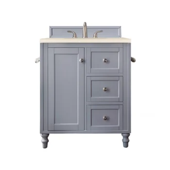 Copper Cove Encore 30" Single Vanity, Silver Gray w/ 3 CM Eternal Marfil Quartz Top