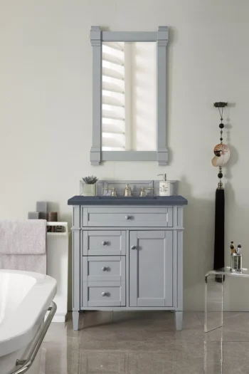 Brittany 30" Single Vanity, Urban Gray, w/ 3 CM Charcoal Soapstone Quartz Top - Image 2