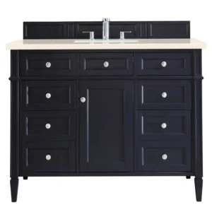 Brittany 48″ Single Vanity, Victory Blue w/ 3 CM Eternal Marfil Quartz Top