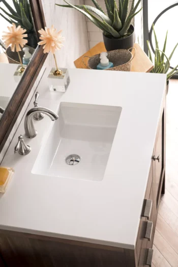 Addison 36" Single Vanity, Mid-Century Acacia w/ 3 CM White Zeus Quartz Top - Image 5