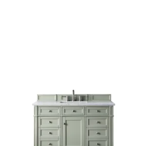 Brittany 48″ Single Vanity, Sage Green w/ 3 CM Arctic Fall Solid Surface Top