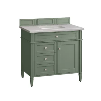 Brittany 36" Single Vanity, Smokey Celadon w/ 3 CM Eternal Serena Top - Image 6