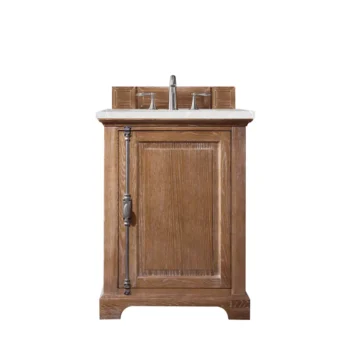 Providence 26" Single Vanity, Driftwood w/ 3 CM Eternal Serena Quartz Top