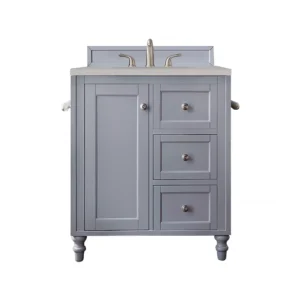 Copper Cove Encore 30″ Single Vanity, Silver Gray w/ 3 CM Eternal Serena Quartz Top