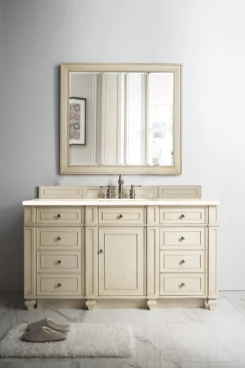 Bristol 60" Single Vanity, Vintage Vanilla w/ 3 CM Eternal Marfil Quartz Top - Image 2