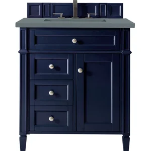 Brittany 30″ Single Vanity, Victory Blue w/ 3 CM Cala Blue Top