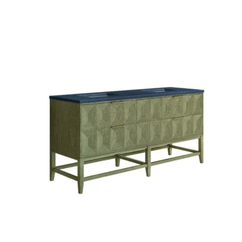Emmeline 72" Double Vanity, Pebble Oak w/ 3 CM Charcoal Soapstone Top - Image 6