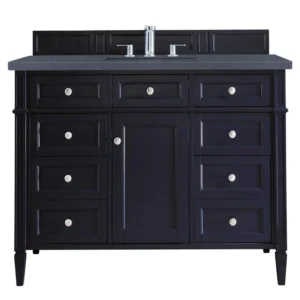 Brittany 48″ Single Vanity, Victory Blue w/ 3 CM Charcoal Soapstone Quartz Top