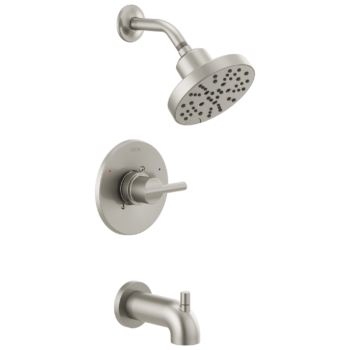 Delta Nicoli™: Monitor® 14 Series H2Okinetic® Tub and Shower In Stainless