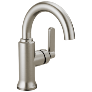 Delta Alux™: Single Handle Bathroom Faucet In Spotshield Brushed Nickel