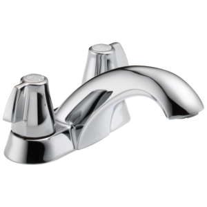 Delta Classic: Two Handle Centerset Bathroom Faucet In Chrome