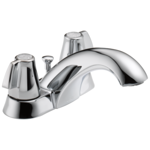 Delta Classic: Two Handle Centerset Bathroom Faucet In Chrome