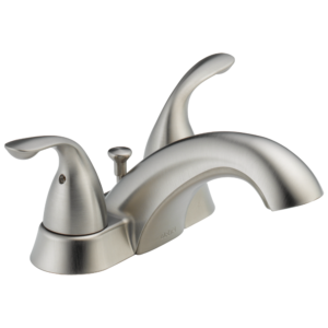 Delta Classic: Two Handle Centerset Bathroom Faucet In Stainless