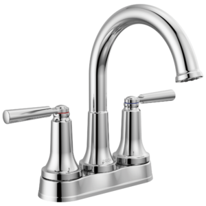 Delta SAYLOR™: Two Handle Centerset Bathroom Faucet In Chrome