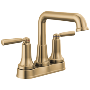 Delta SAYLOR™: Two Handle Tract-Pack Centerset Bathroom Faucet In Champagne Bronze