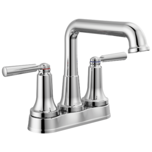 Delta SAYLOR™: Two Handle Tract-Pack Centerset Bathroom Faucet In Chrome