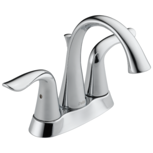 Delta Lahara®: Two Handle Centerset Bathroom Faucet In Chrome