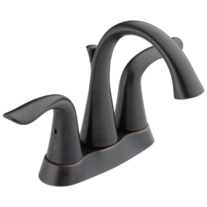Delta Lahara®: Two Handle Centerset Bathroom Faucet In Venetian Bronze