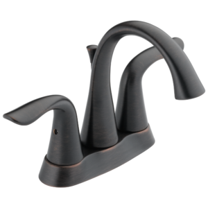 Delta Lahara®: Two Handle Tract-Pack Centerset Bathroom Faucet In Venetian Bronze