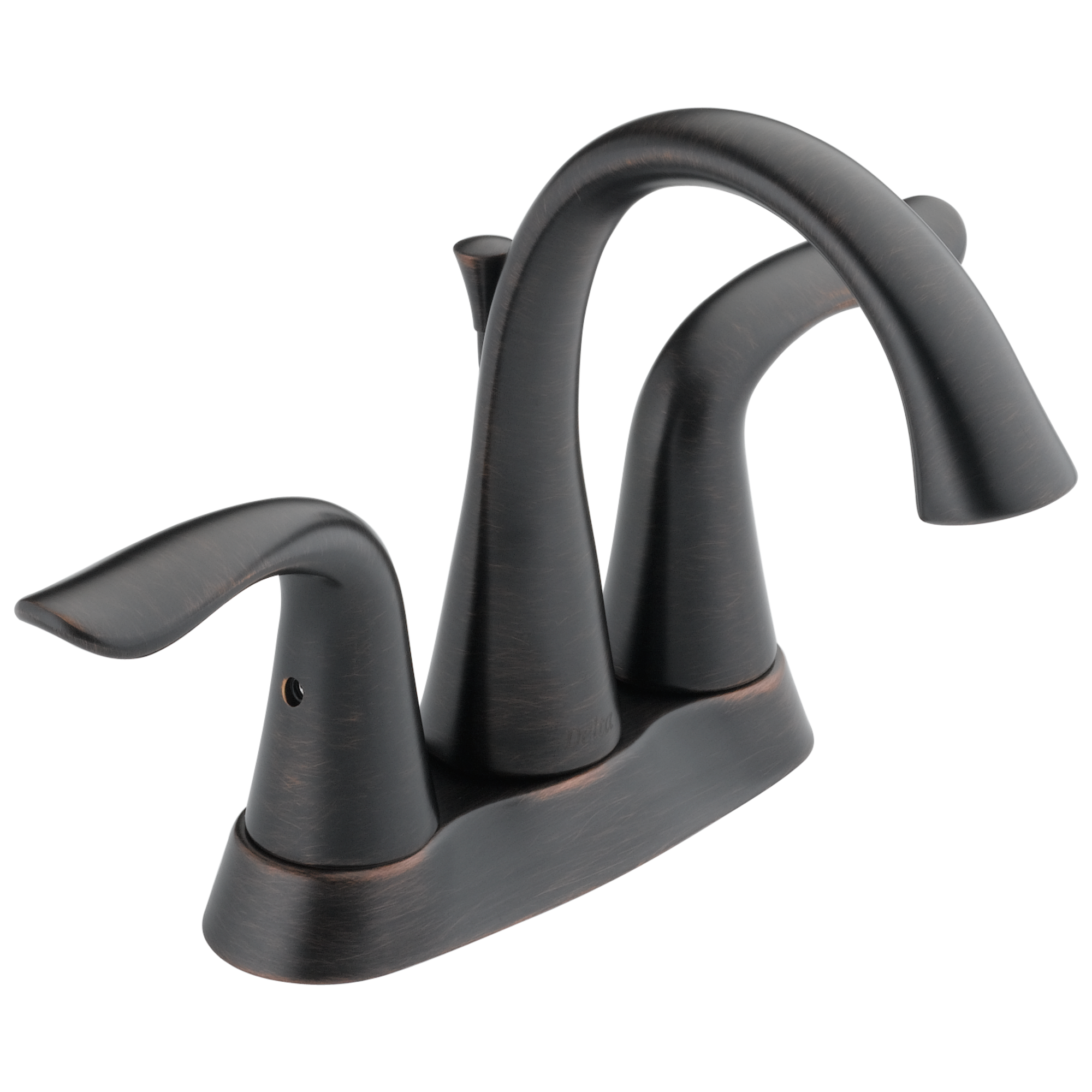 Delta Lahara®: Two Handle Tract-Pack Centerset Bathroom Faucet In Venetian Bronze