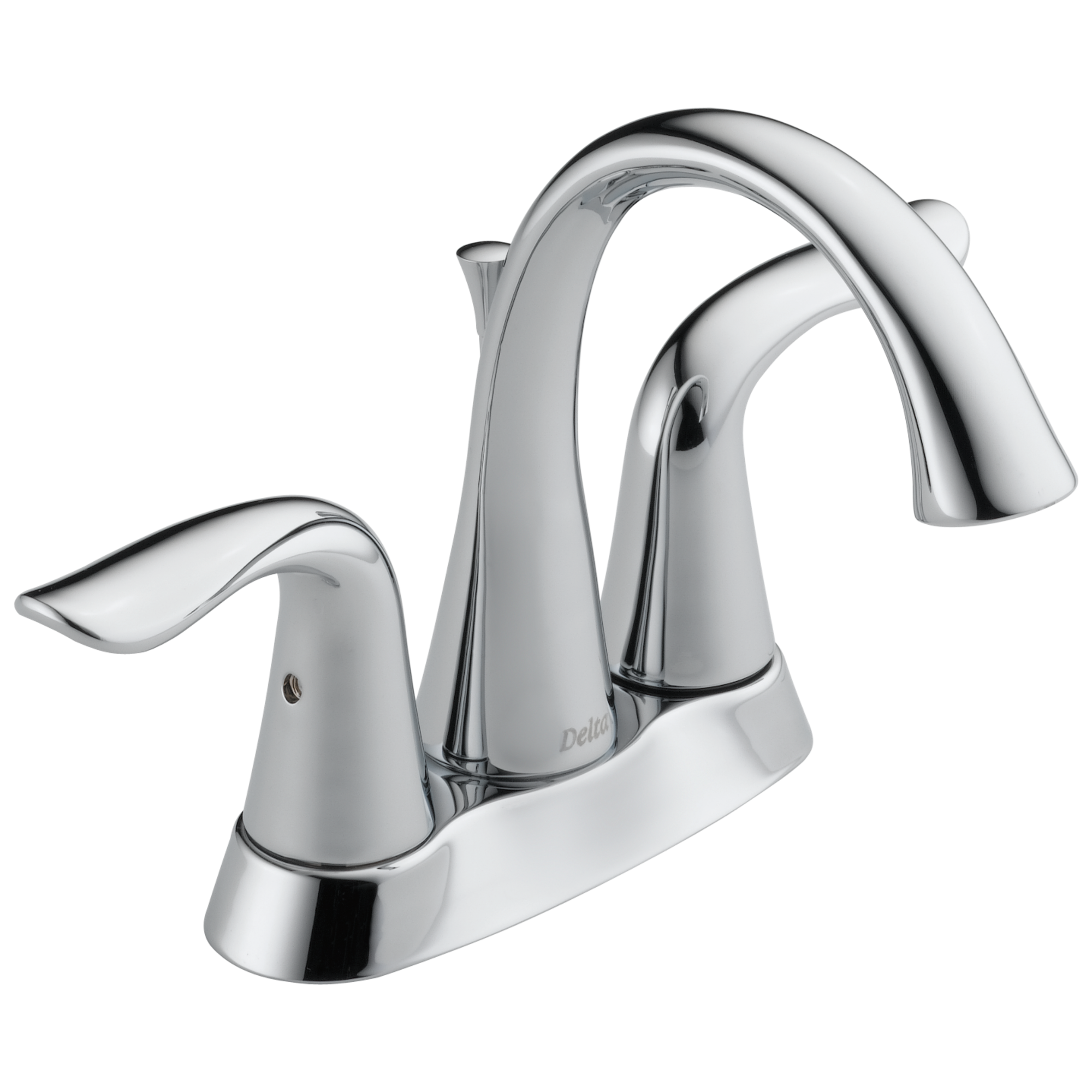 Delta Lahara®: Two Handle Tract-Pack Centerset Bathroom Faucet In Chrome