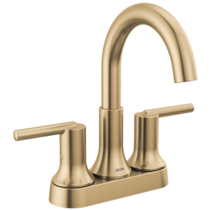 Delta Trinsic®: Two Handle Centerset Bathroom Faucet In Champagne Bronze