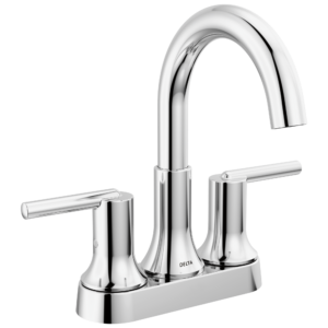 Delta Trinsic®: Two Handle Centerset Bathroom Faucet In Chrome