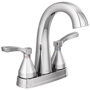 Delta Stryke®: Two Handle Centerset Bathroom Faucet In Chrome