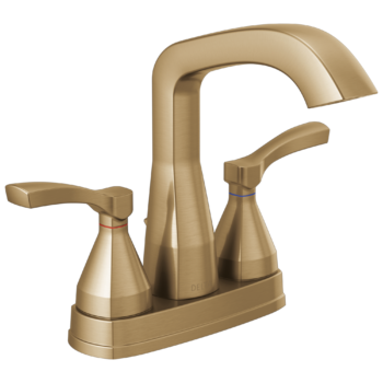 Delta Stryke®: Centerset Faucet In Champagne Bronze