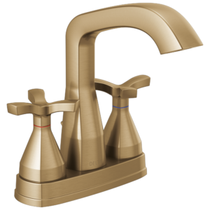 Delta Stryke®: Centerset Faucet In Champagne Bronze