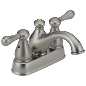 Delta Leland®: Two Handle Centerset Bathroom Faucet In Stainless