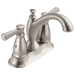Delta Linden™: Two Handle Tract-Pack Centerset Bathroom Faucet In Stainless