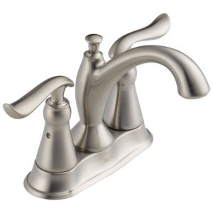 Delta Linden™: Two Handle Centerset Bathroom Faucet In Stainless